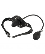 Black Leather Inflatable Gag