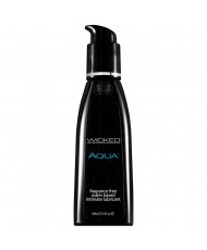 Wicked Aqua Fragrance Free Waterbase Lubricant 60mls