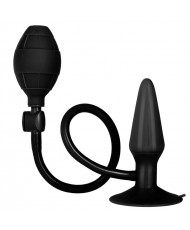 Black Booty Call Pumper Silicone Inflatable Small Anal Plug